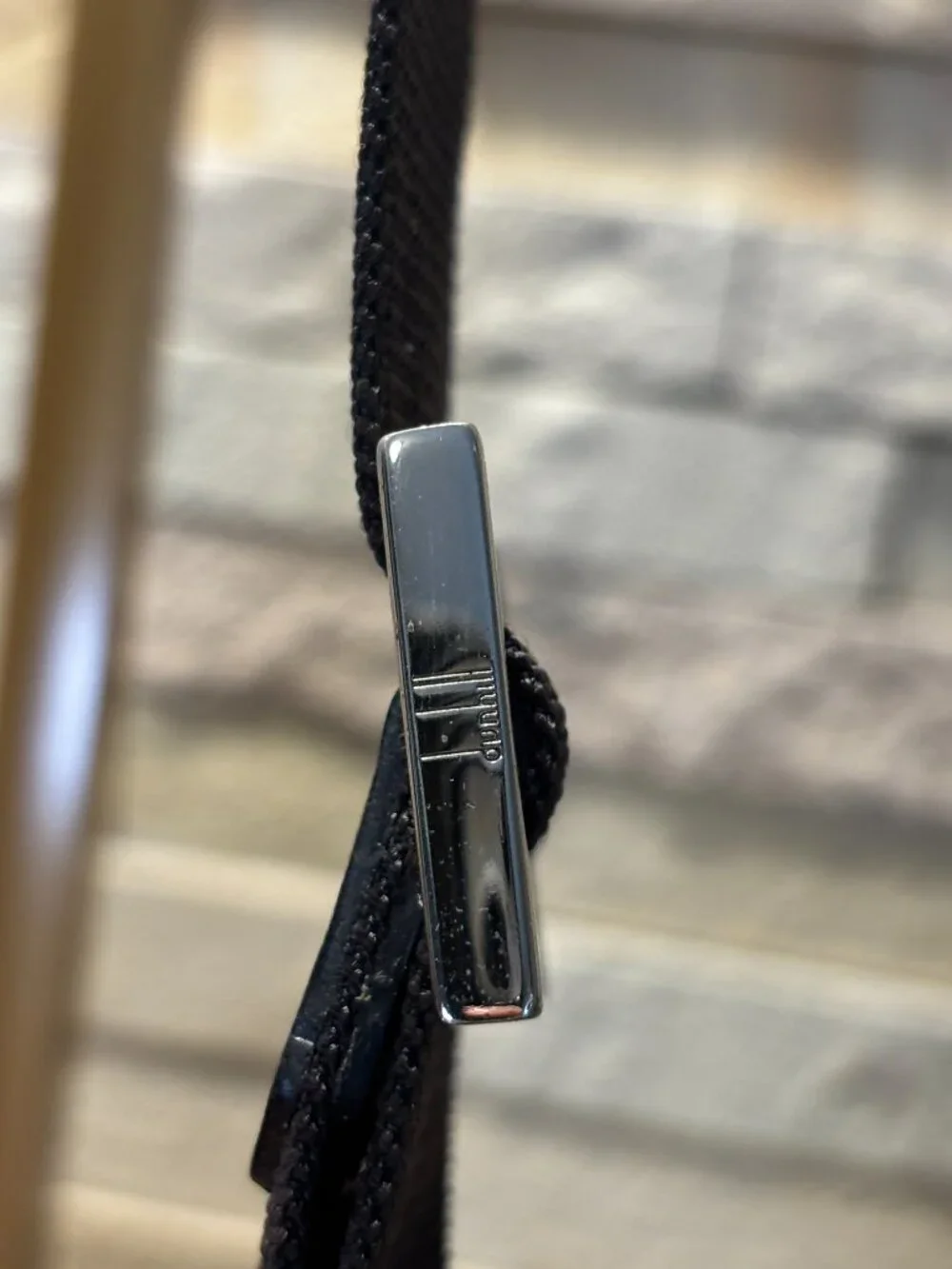 Vintage Dunhill Black Tech Nylon & Leather Crossbody Bag and dust bag